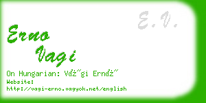 erno vagi business card